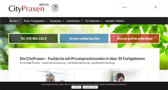 Desktop Screenshot of citypraxen.de